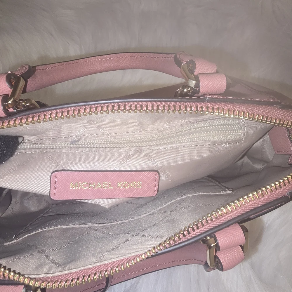 Michael Kors Pink and Wine Women's Bag - Picture 4 of 5